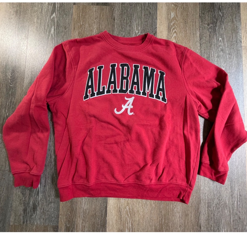 J America Alabama Sweatshirt Mens XL Red Crimson Tide Pullover embroidered